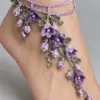 Lavender Wisteria Anklet Crochet Pattern