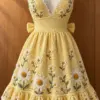 Lemon Daisy Ruffle Dress Crochet Pattern