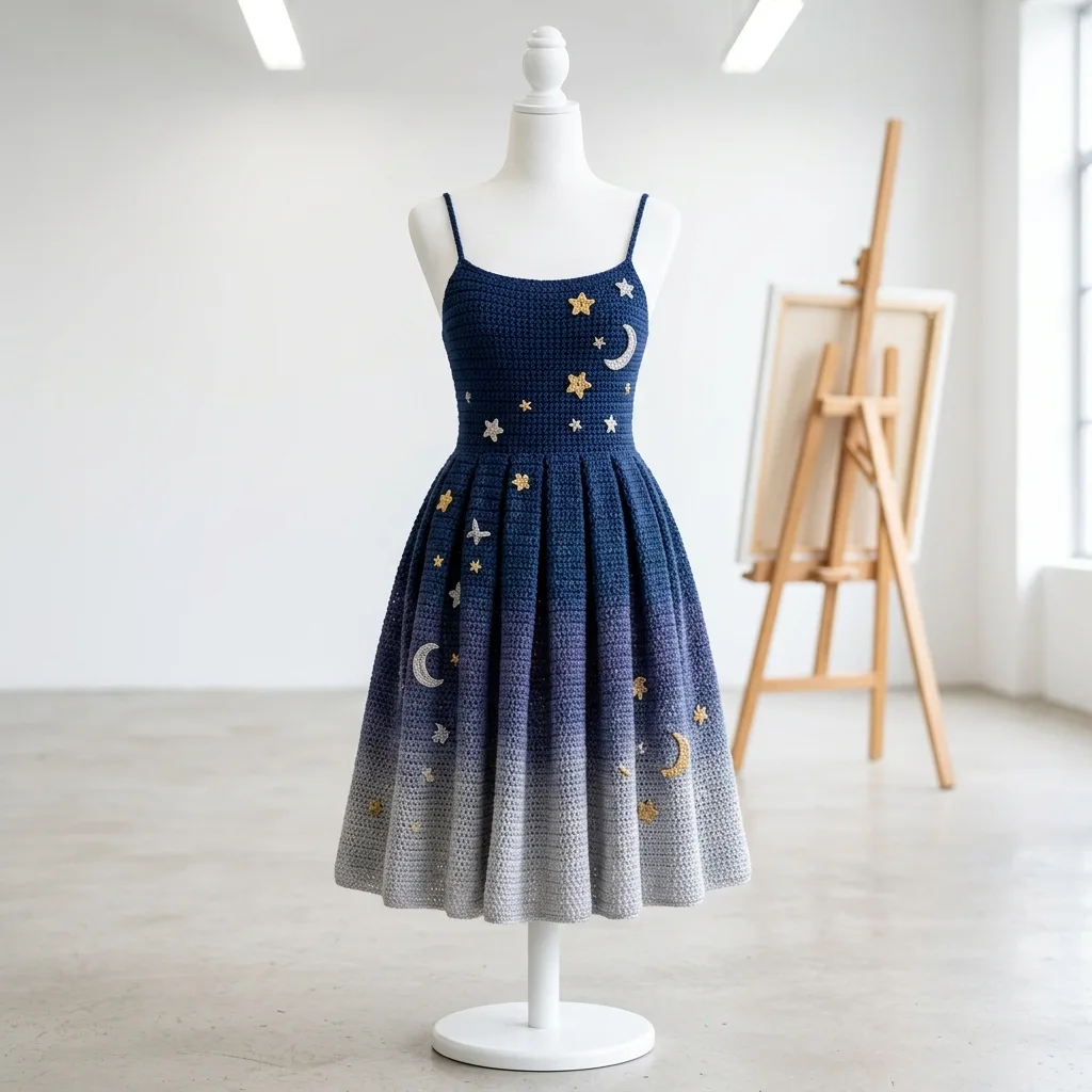 Midnight Star Celestial Dress Crochet Pattern