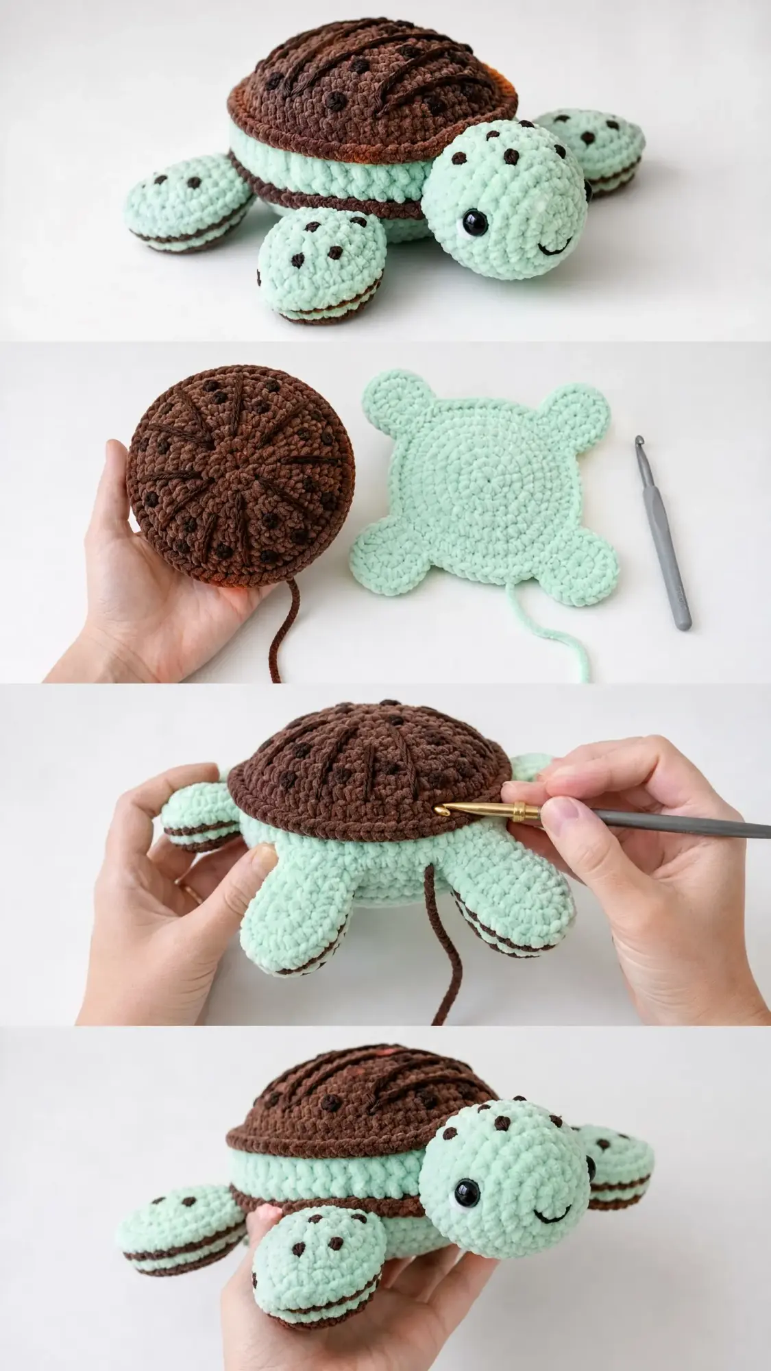 Mint Chocolate Chip Turtle Free Crochet Pattern