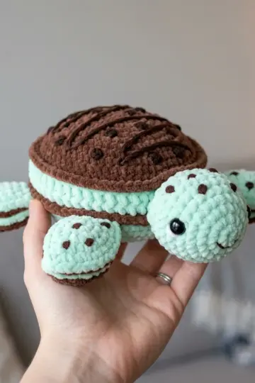 Mint Chocolate Chip Turtle Free Crochet Pattern
