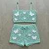 Mint Green Butterfly Crochet Summer Set Free Pattern
