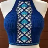 Ocean Diamond Halter Top Crochet Pattern