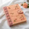 Peach Blossom Diary Cover Free Crochet Pattern