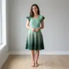 Spring Garden Green Crochet Dress Free Crochet Pattern