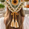 Sunflower Meadow Headscarf Crochet Pattern