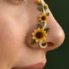 Sunflower Nose Cuff Crochet Pattern