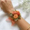 Sunset Peach Rose Bracelet Free Crochet Pattern